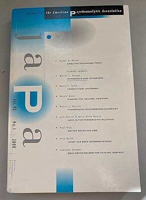 Bild des Verkufers fr Journal of the American Psychoanalytic Association, Vol. 48, No. 1. zum Verkauf von Fundus-Online GbR Borkert Schwarz Zerfa