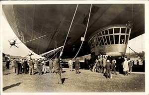 Ansichtskarte / Postkarte Zeppelin Luftschiff LZ 129 Hindenburg, Landung