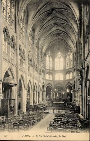 Ansichtskarte / Postkarte Paris V, Eglise Saint Severin, la Nef