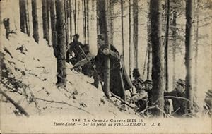 Bild des Verkufers fr Ansichtskarte / Postkarte Frignicourt, Erster Weltkrieg 1914-15-16, Soldatengrab zum Verkauf von akpool GmbH