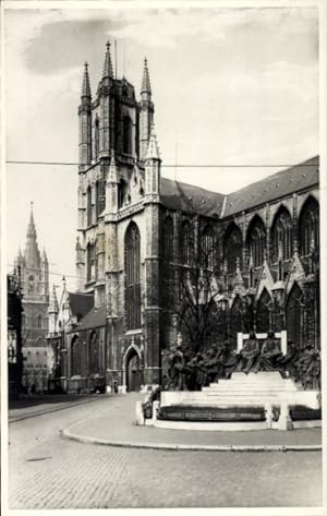Foto Ansichtskarte / Postkarte Gand Gent Ostflandern, Kathedrale St. Bavo