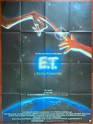 Affiche originale cinéma E.T. l'extra-terrestre STEVEN SPIELBERG Drew Barrymore 120x160cm