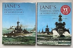 [ 2 volumes ] Jane's Fighting Ships of World War I + Jane's Fighting Ships of World War II. Forew...