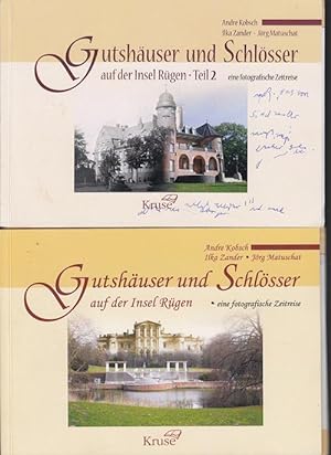 Bild des Verkufers fr Gutshuser und Schlsser auf der Insel Rgen. Teil 1 und 2. Eine fotografische Zeitreise. zum Verkauf von Antiquariat Puderbach