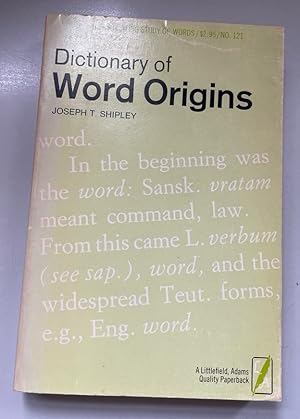 Bild des Verkufers fr Dictionary of Word Origins. zum Verkauf von Fundus-Online GbR Borkert Schwarz Zerfa