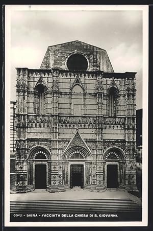 Cartolina Siena, Facciata della Chiesa di S. Giovanni