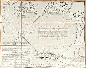 Plan Topo-Hydrographique de la Baye de Gibraltar dressé sur celui de Mr. le Chev.er Renau avec de...