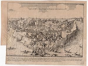 Antique Print-BATTLE-ARMY-OOSTERWEEL-BELGIUM-Baur-Strada-1651