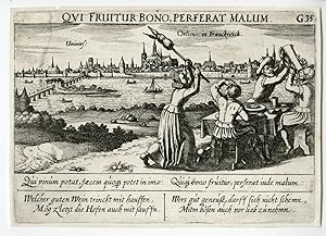 Antique Print-ORLIENS-ORLEANS-LOIRE-CITY-FRANCE-Meisner-1630
