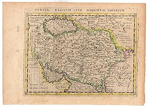 Antique Map-MAP-IRAN-CASPIAN SEA-GULF OF OMAN-Magini-1596