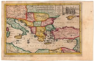 Seller image for Antique Map-TURKEY-ASIA MINOR-MEDITERRANEAN-BALKAN-GREECE-van der Aa-1700 for sale by Pictura Prints, Art & Books