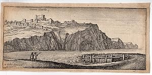 Antique Print-DOVER CASTLE-DOVER-ENGLAND-UK-SEA-MEN-FENCE-Hollar-1660