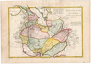 Antique Map-IRAN-PERSIA-MIDDLE EAST-GEORGIA-Bonne-ca 1781