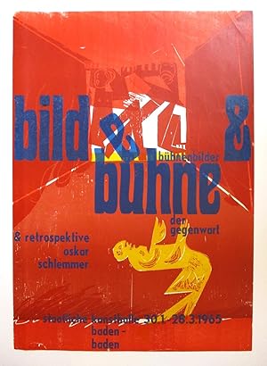 Bild & Bühne. Bühnenbilder der Gegenwart. Retrospektive. [Plakat zur Ausstellung].