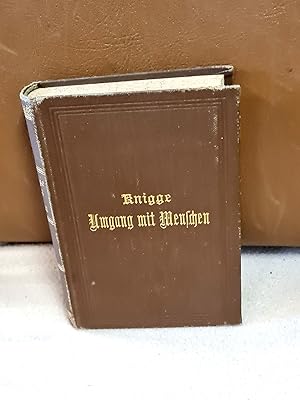 Bild des Verkufers fr Ueber den Umgang mit Menschen. zum Verkauf von Antiquariat Friederichsen