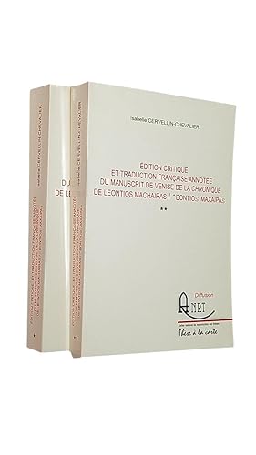 Image du vendeur pour Thse de doctorat : Edition critique du manucrit de venise de la Chronique de Leontios Machairas mis en vente par Librairie Douin