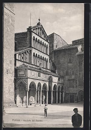 Cartolina Pistoia, Facciata del Duomo