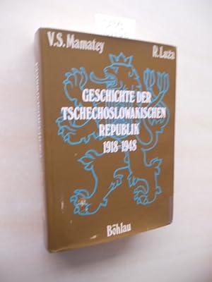 Bild des Verkufers fr Geschichte der Tschechoslowakischen Republik 1918 - 1948. zum Verkauf von Klaus Ennsthaler - Mister Book