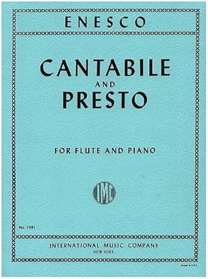 Bild des Verkufers fr Cantabile and Prestofor flute and piano zum Verkauf von AHA-BUCH GmbH