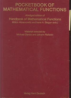 Pocketbook of Mathematical Functions