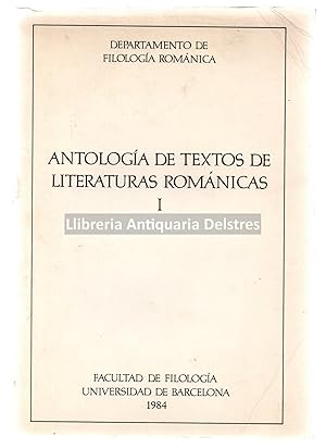 Seller image for Antologa de textos Romnicos Medievales (Siglos XII-XIII). for sale by Llibreria Antiquria Delstres