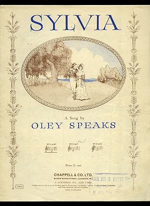 Image du vendeur pour Sylvia [Vintage Piano Solo Sheet Music] mis en vente par Little Stour Books PBFA Member