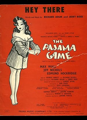 Image du vendeur pour Hey There | From the New Musical Comedy | The Pajama (Pyjama) Game [Vintage Piano Solo Sheet Music] mis en vente par Little Stour Books PBFA Member