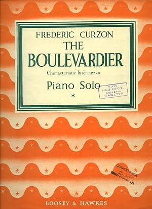 Bild des Verkufers fr The Boulevardier | Characteristic Intermezzo Piano Solo [Vintage Piano Solo Sheet Music] zum Verkauf von Little Stour Books PBFA Member