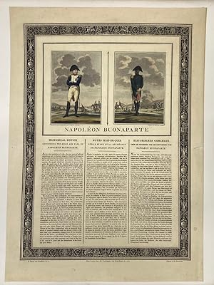 Imagen del vendedor de Napolon Buonaparte Notes Historiques sur le rgne et la dchance de Napolon Buonaparte / Historical notice concerning the reign and fall of Napoleon Bonaparte / Historiches Gemalde uber die regierung und die umsturzung von Napoleon Buonaparte. a la venta por Librairie Historique F. Teissdre