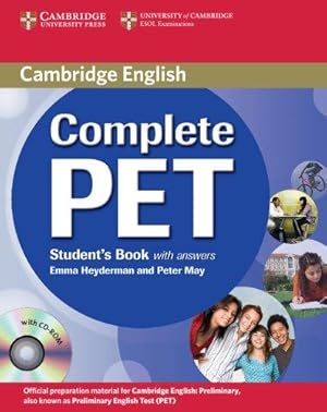 Bild des Verkufers fr Complete PET Student's Book with answers with CD-ROM zum Verkauf von WeBuyBooks