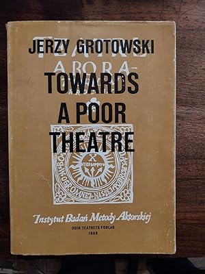 Seller image for Towards a Poor Theatre. Preface by Peter Brook for sale by LIBRERIA XODO