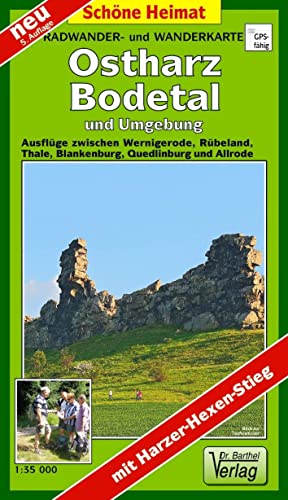 Bild des Verkufers fr Radwander- und Wanderkarte Ostharz, Bodetal und Umgebung 1 : 35 000: Ausflüge zwischen Wernigerode, Rübeland, Thale, Blankenburg, Quedlinburg und . Informationen in Text und Bild zum Verkauf von WeBuyBooks