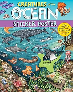 Bild des Verkufers fr Creatures of the Ocean: A Giant Nature Sticker Puzzle Poster zum Verkauf von moluna