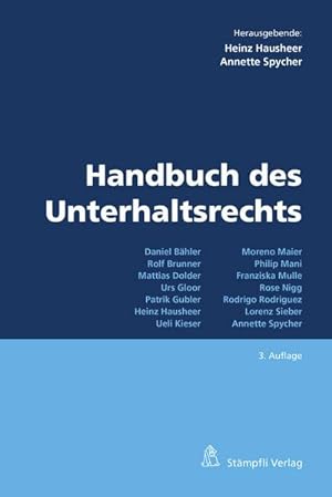 Bild des Verkufers fr Handbuch des Unterhaltsrechts zum Verkauf von Rheinberg-Buch Andreas Meier eK