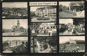 Seller image for Postkarte Carte Postale 42628120 Hagen Westfalen Stadtpark Volmestrasse Bahnhof Krankenhaus Waldlust Ha for sale by Versandhandel Boeger