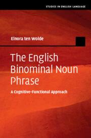 Imagen del vendedor de The English Binomial Noun Phrase a la venta por moluna