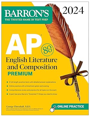 Bild des Verkufers fr AP English Literature and Composition Premium, 2024: 8 Practice Tests + Comprehensive Review + Online Practice zum Verkauf von moluna