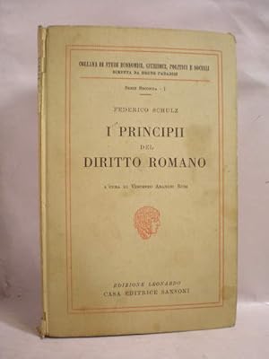 Seller image for I principii del Diritto Romano for sale by Librer�a Antonio Azor�n