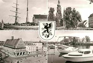 Postkarte Carte Postale 72633871 Greifswald OT Wieck Segelschulschiff Wilhelm Pieck Dom St Nikola...