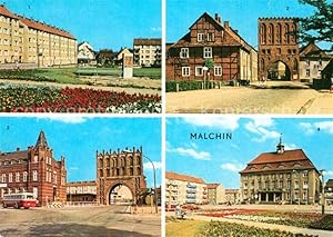 Postkarte Carte Postale 72650944 Malchin Demmin Karl Dressel Strasse Steintor Kalensches Tor Rath...