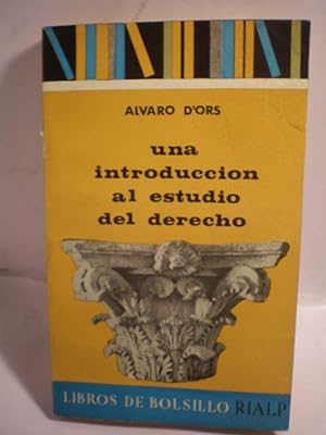 Seller image for Una introduccin al estudio del derecho for sale by Librera Antonio Azorn
