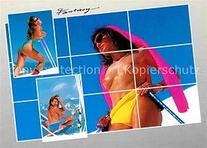 Bild des Verkufers fr Postkarte Carte Postale 72668263 Erotik Frauen Skisport Schoene Kuenste zum Verkauf von Versandhandel Boeger