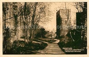 Postkarte Carte Postale 42673670 Hohentwiel Schlosshof Kirchturm Wiederhold Denkmal Singen (Hohen...