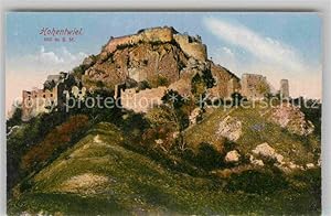 Postkarte Carte Postale 42675306 Hohentwiel Festungswall Ruine Singen (Hohentwiel)