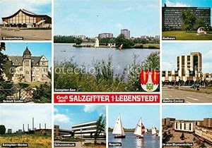 Postkarte Carte Postale 42704522 Lebenstedt Apollo Center Blumentriften Regatta Schulzentrum Eiss...