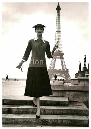 Postkarte Carte Postale 72706428 Mode Mode Parisienne Jacques Rouchon Maurice Ambler Paris Eiffel...