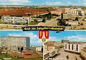 Postkarte Carte Postale 42704531 Lebenstedt Blumentriften Rathaus Salzgitter