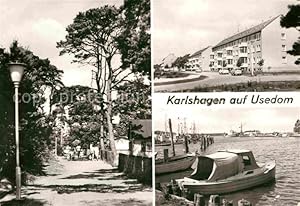 Postkarte Carte Postale 72703592 Karlshagen Weg zum Strand Strasse des Friedens Fischereihafen Ka...