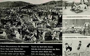 Postkarte Carte Postale 12733630 Baden AG Panorama Karikaturen Baden