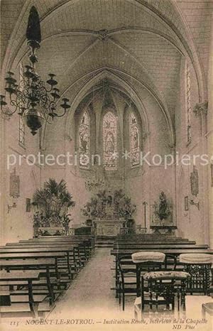 Postkarte Carte Postale 12736622 Nogent-le-Rotrou Institution Renou Interieur de la Chapelle ND N...